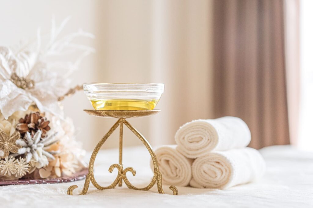 オイルとタオル